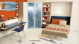 Click to enlage / Altea wall bed by night.